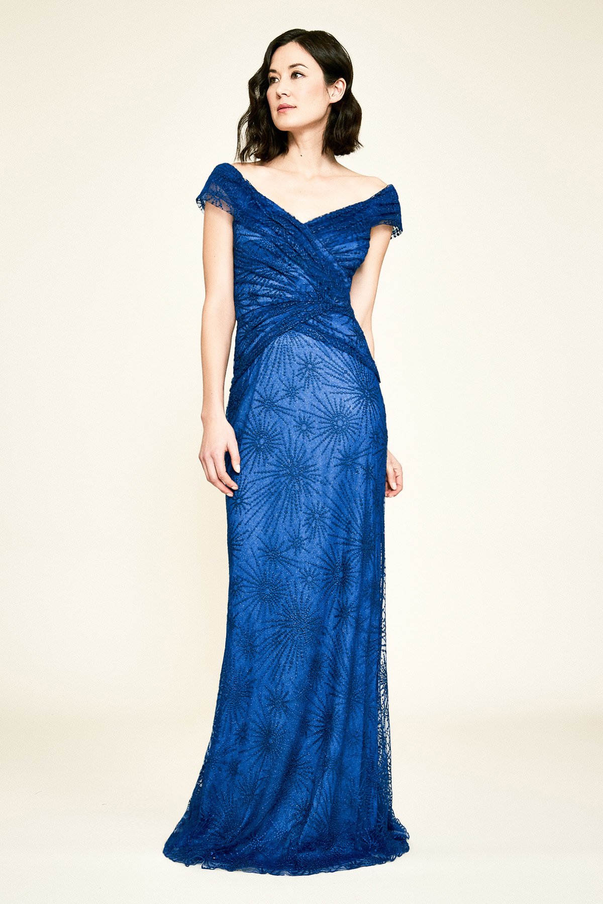 Tadashi Shoji - Payette Embroidered Tulle Gown