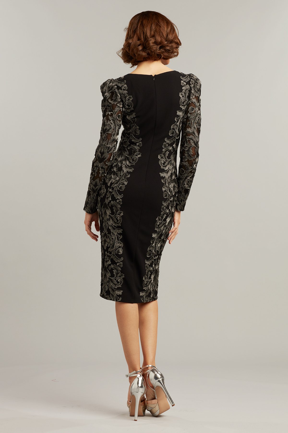 Annet Embroidered Panel Dress