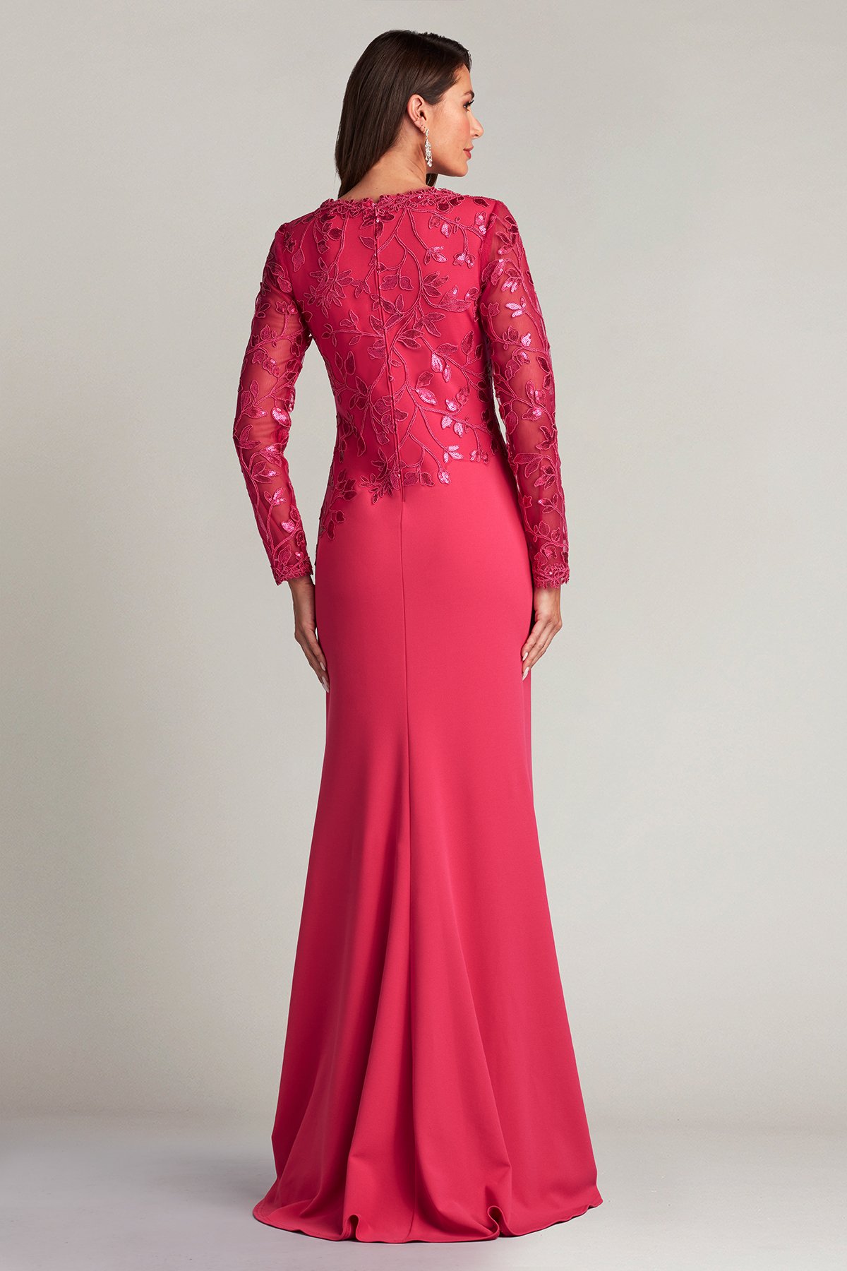 Bradwell Embroidered Crepe Gown