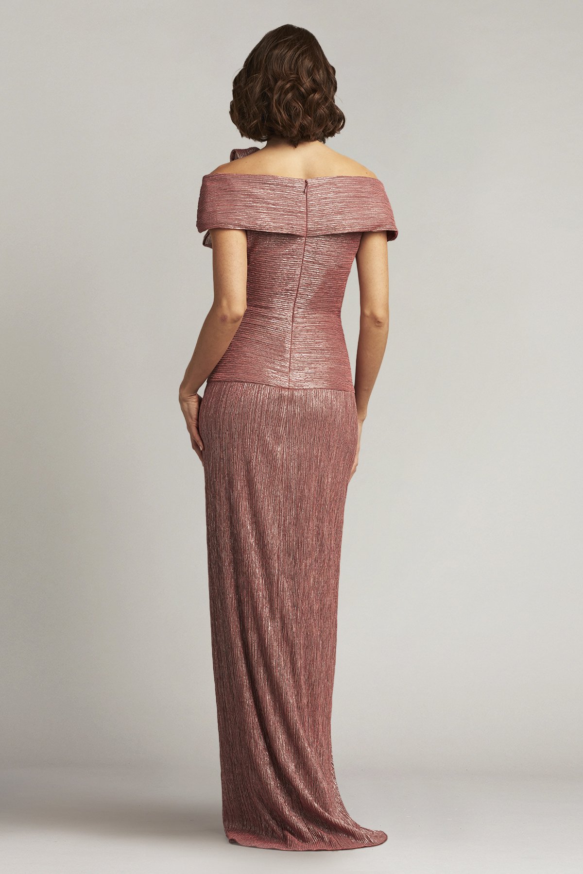Nadine Draped Bow Gown