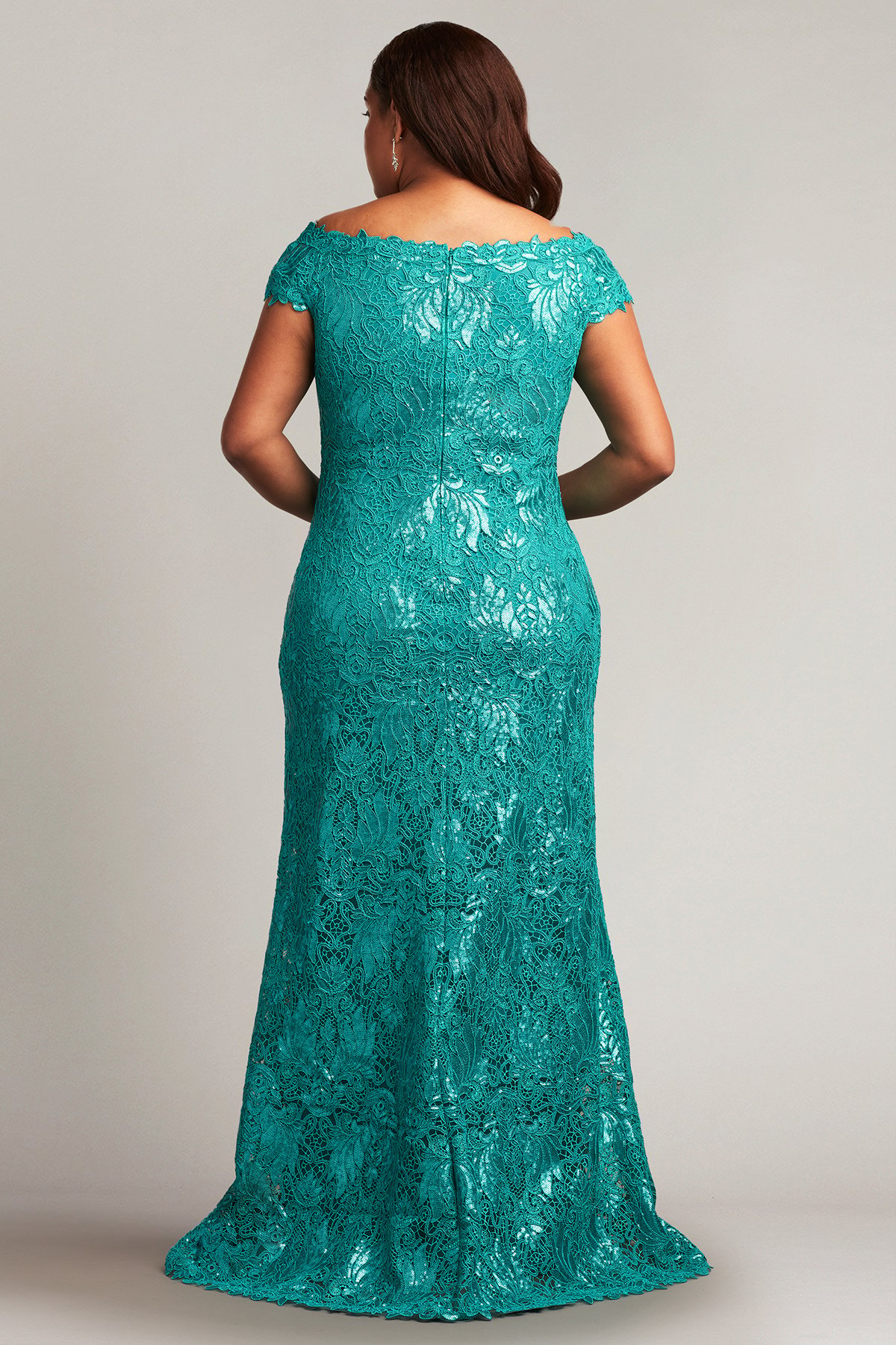 Fisher Sequin Embroidered Gown - PLUS SIZE