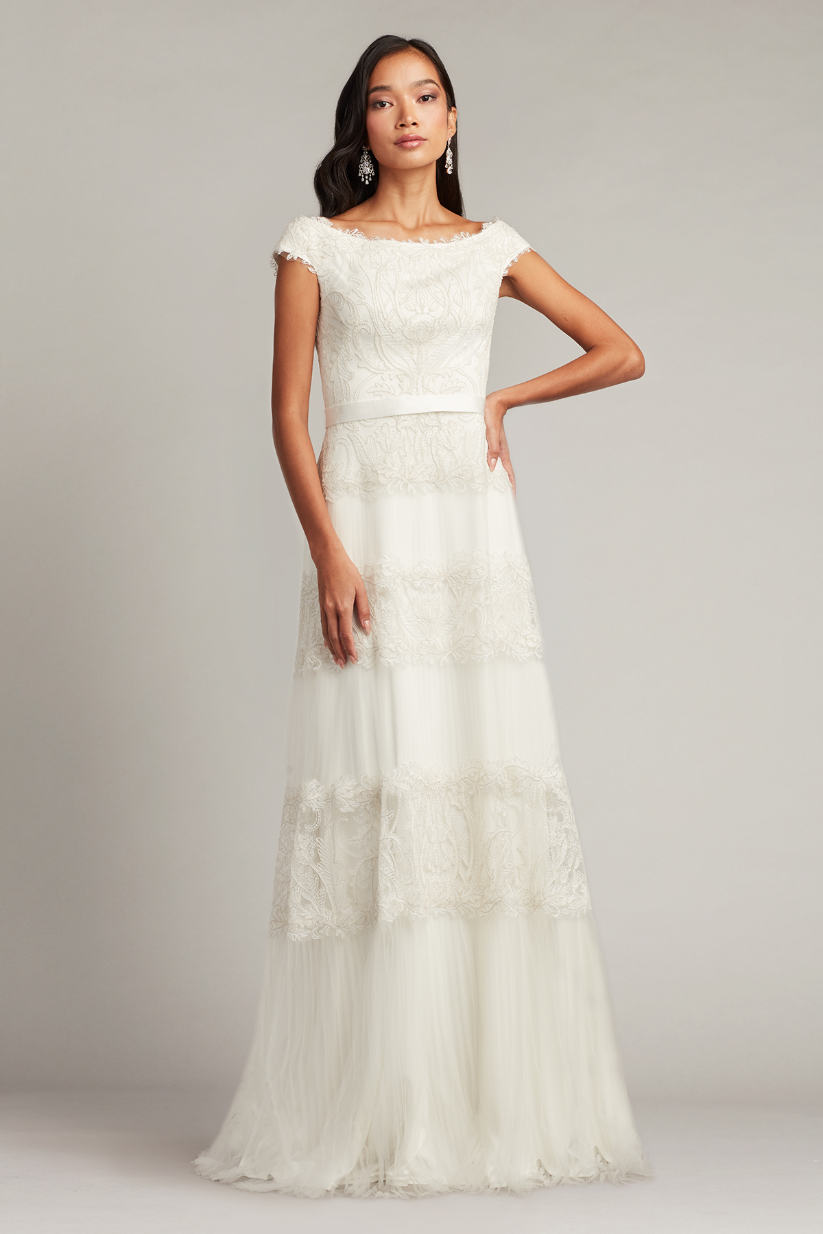 Zaira Tiered Tulle Gown