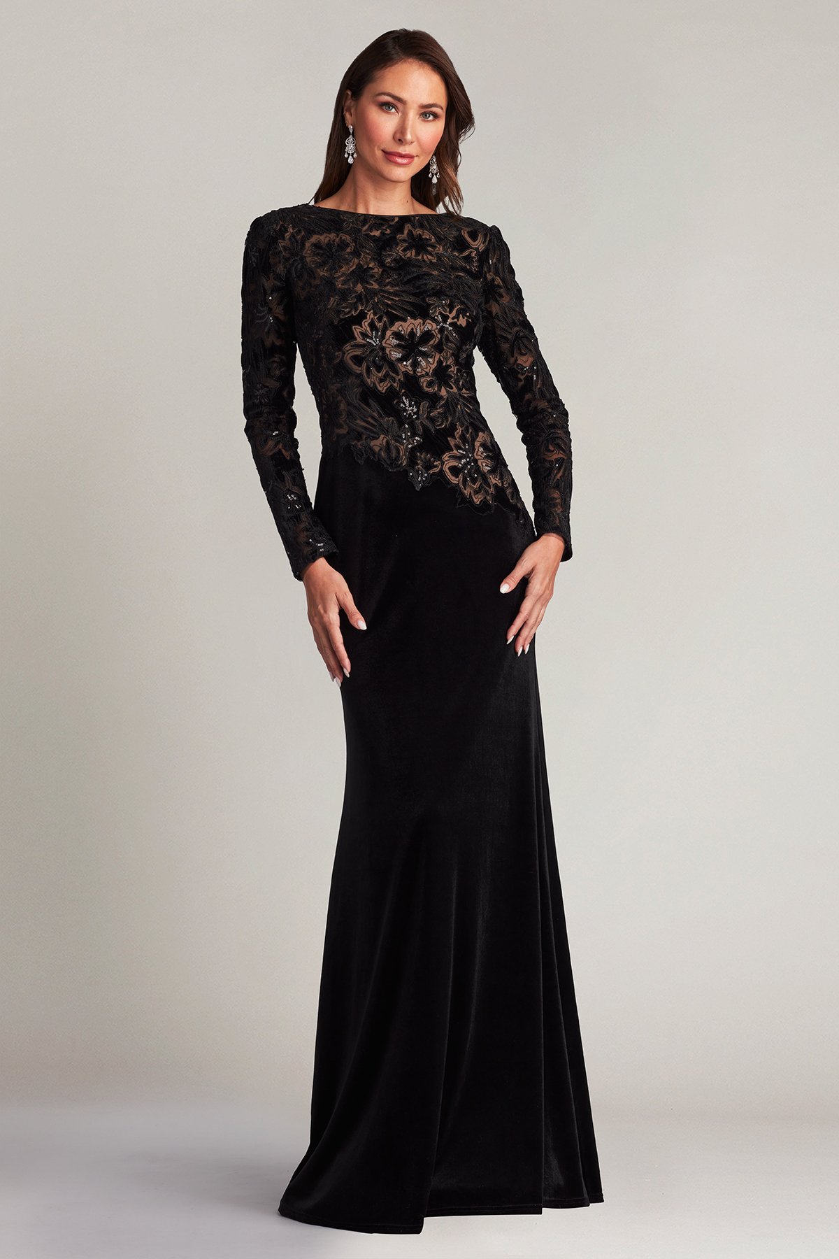 Tadashi shoji velvet dress best sale