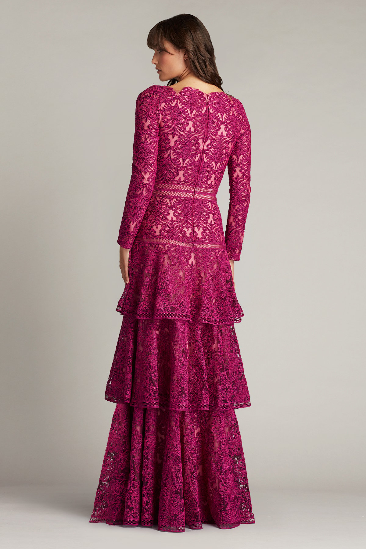 Talita Tiered Embroidered Gown