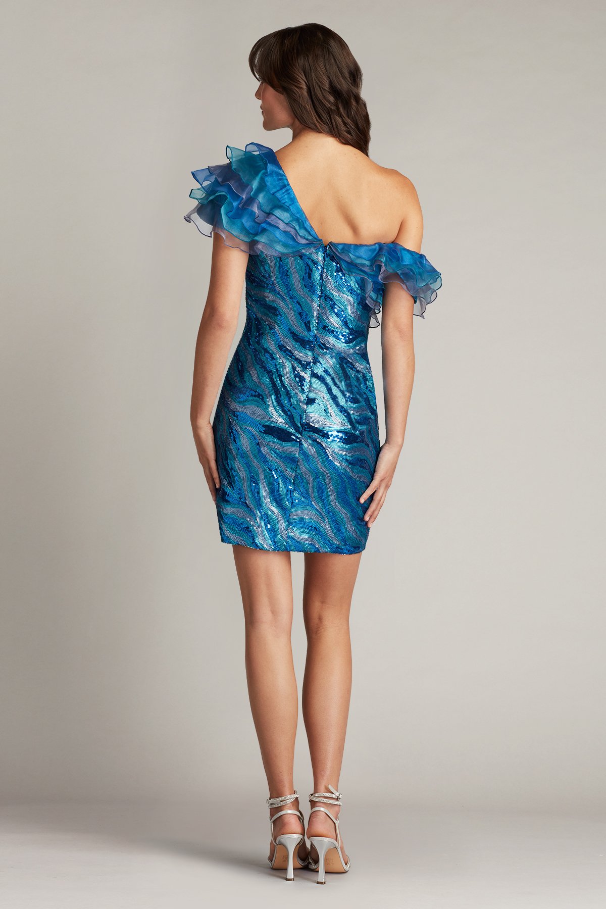 Earwyn Sequin Ruffle Mini Dress