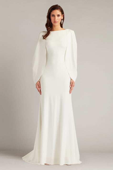 【TADASHI SHOJI】シースルー ロング Aラインドレス ★ Wedding ロングドレス｜TADASHI SHOJI（タダシ ショージ）公式オンライン