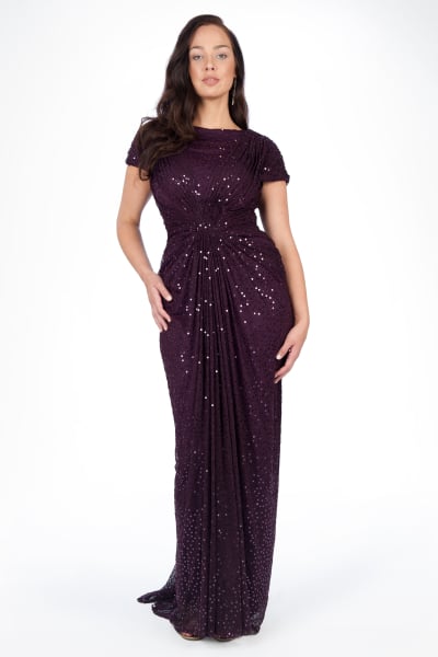 Red Carpet Sequin Gown in Poppy