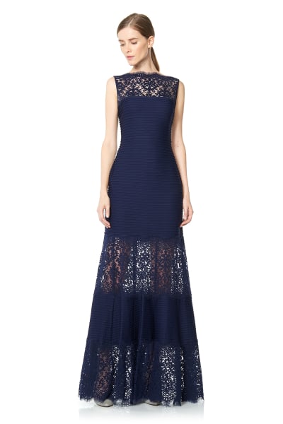 ワンピース ETMON Pintuck Slit Jersey Dress, Ash Blue Sylvia Pintuck Midi Dress | Azure Blue | Aje – Aje ROW