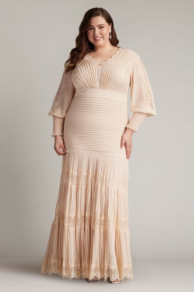 Nyssa Bishop Sleeve Gown - PLUS SIZE