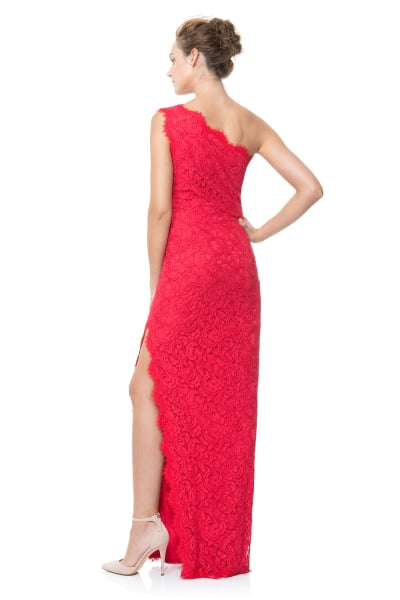 Lace One Shoulder Gown