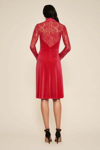 Tatis Long-Sleeve Velvet Dress