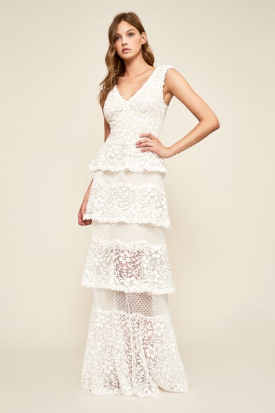 Citara Tulle Tiered Gown