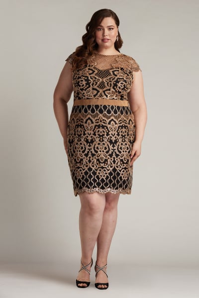 Brinnan Sequin Embroidered Dress - PLUS SIZE