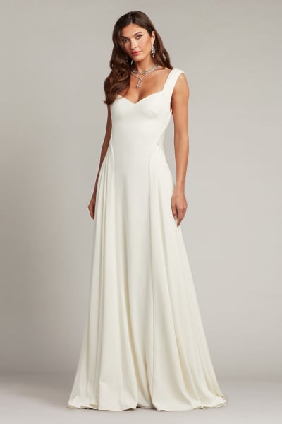 Callaway Draped Open Back Gown