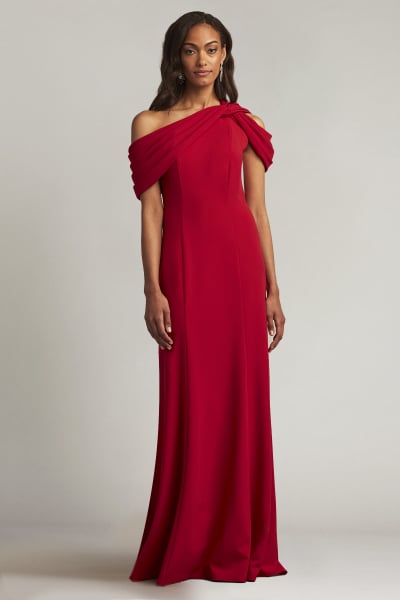 Copley Shoulder Drape Gown