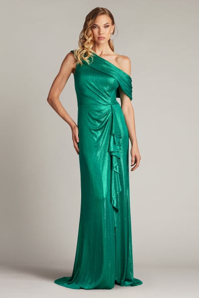 パーティードレス Mid-length Evening Dress Meetjen Women's Cocktail Dresses A Line Ruffle Split Hem