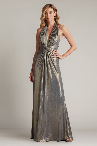 Tadashi shoji silver gown store