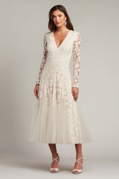 Rafferty Embroidered Tulle Midi Dress