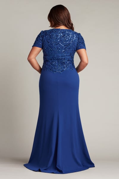 Edry Embellished Crepe Gown - PLUS SIZE