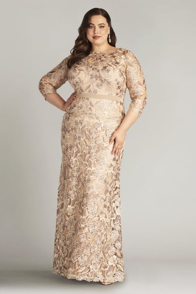 plus size evening dress