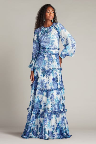 Deauville Gathered Long Dress