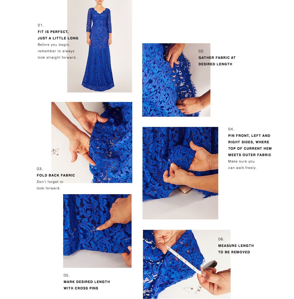 complimentary hemming instructions